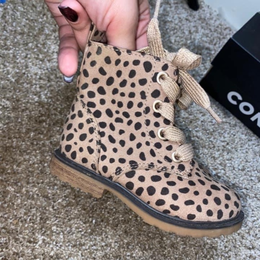 Cat & Jack leopard print boots